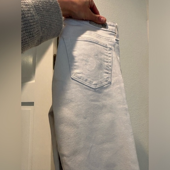 The Stilt Cigarette Leg AG White Jean - Picture 6 of 6